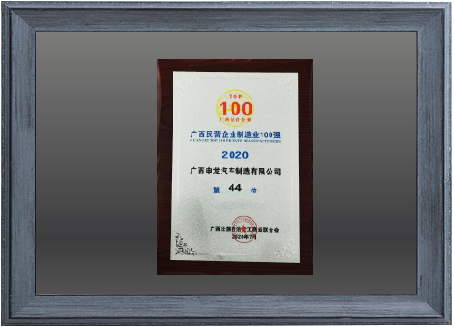 2020廣西民營企業制造業100強